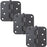 Standard Hinge, 5/8" Radius Corner, 3-Pack