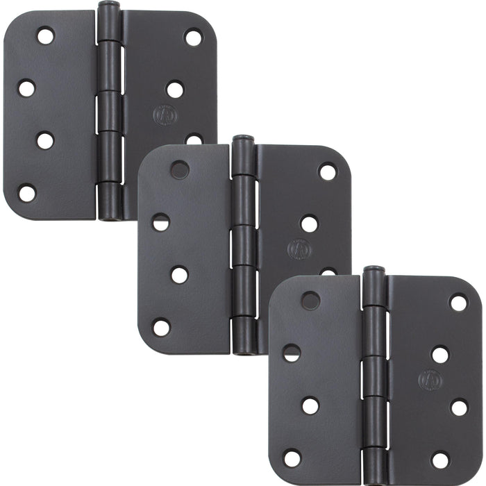 Standard Hinge, 5/8" Radius Corner, 3-Pack