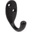 Single Robe Hook, 1-15/16" High, 1-5/8" Projection, Matte Black by Stone Harbor Hardware