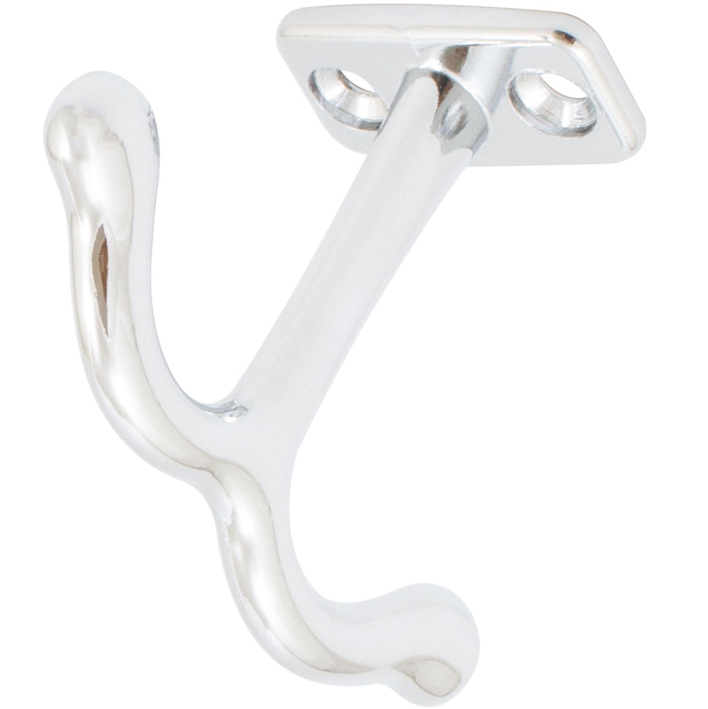Ceiling/Locker Hook, 3 1/8" Wide, 2 1/8" Projection, Polished Chrome by Stone Harbor Hardware