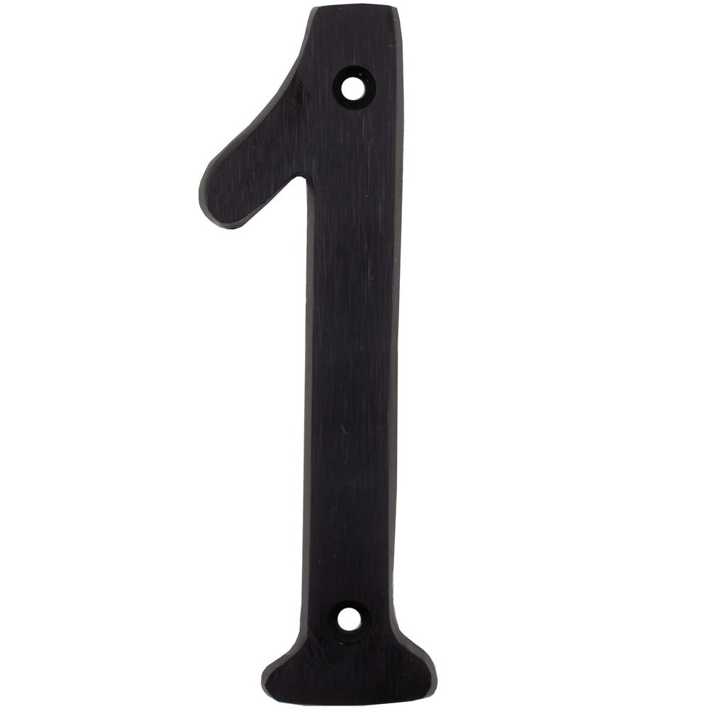 Heavy-Duty House Numbers, #1, 4 Inches, Matte Black by Stone Harbor Hardware