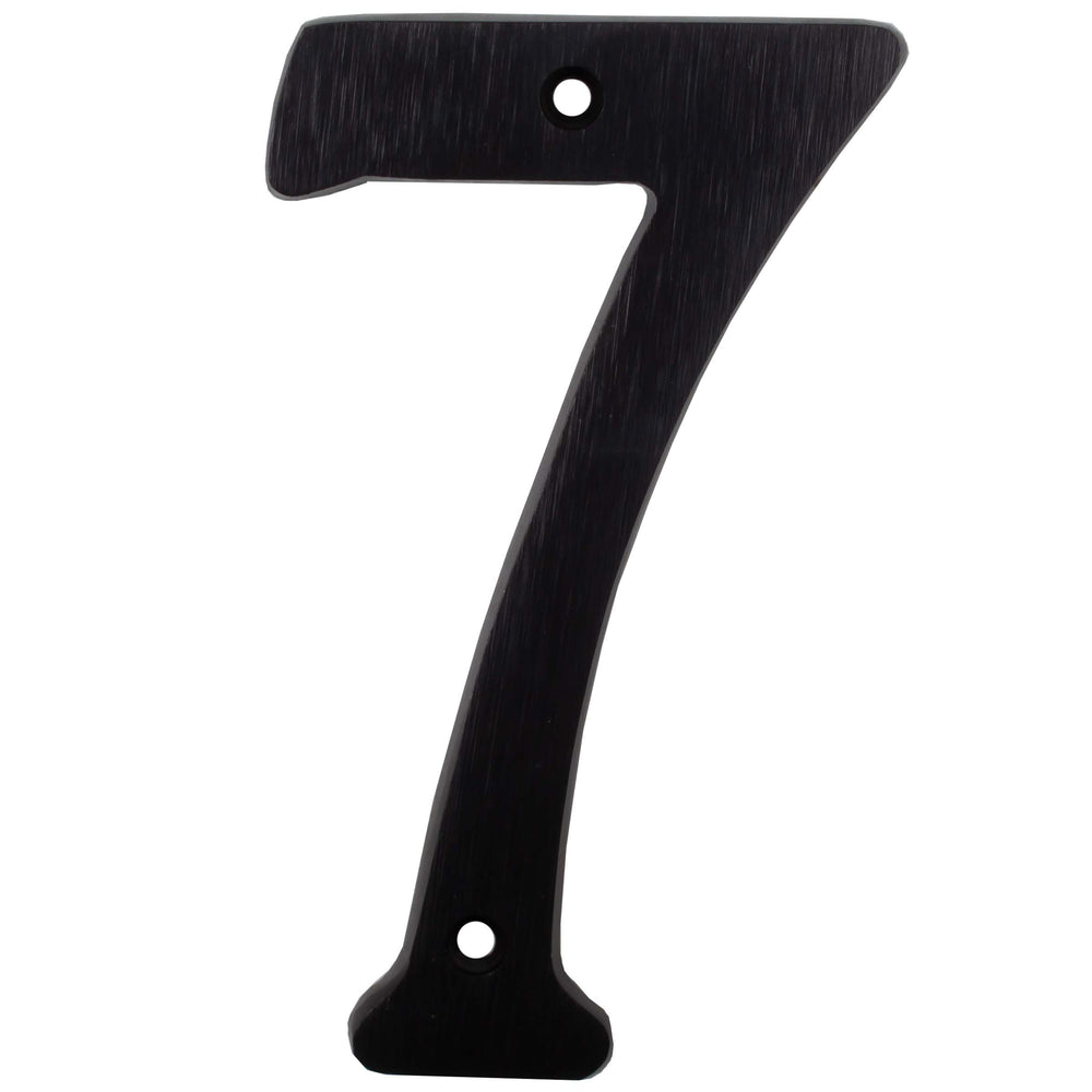 Heavy-Duty House Numbers, #7, 4 Inches, Matte Black by Stone Harbor Hardware