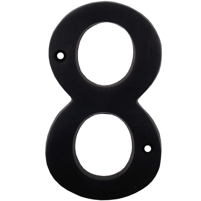 Heavy-Duty House Numbers, #8, 4 Inches, Matte Black by Stone Harbor Hardware