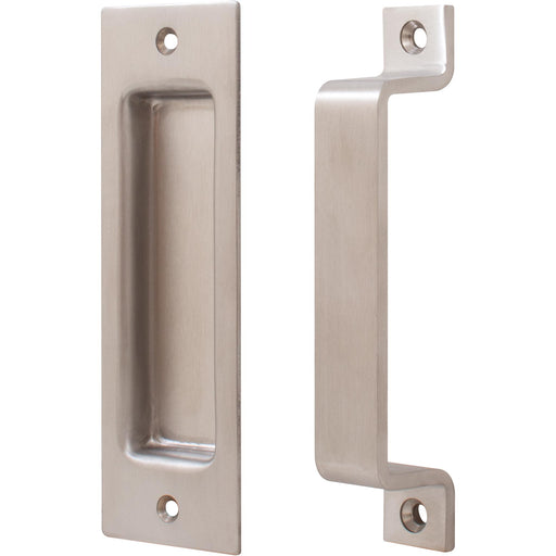 Sliding Door 6.5-inch Flush Pull & 6.5-inch Bar Pull - Combo Set