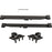 Universal Soft Close Set for Most Flat Tracks, 2-Pack, Black by Stone Harbor Hardware