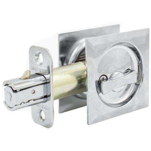 Contemporary Square Pocket Door Lock Privacy/Bed/Bath
