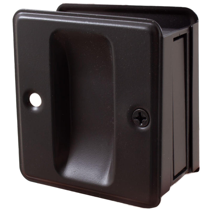 Square Pocket Door Lock, Passage (Hall/Closet) Latch