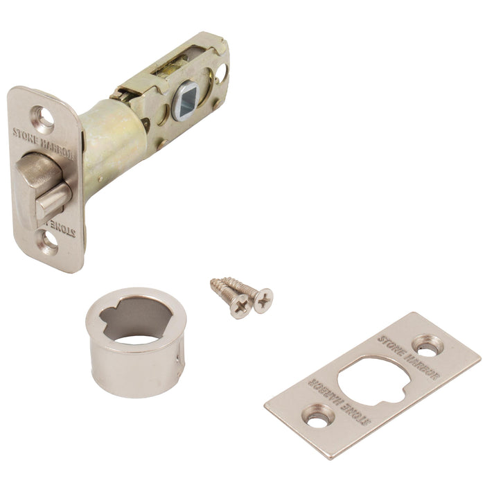 Six-Way Adjustable Latch for Contemporary Entry Locks, Satin Nickel by Stone Harbor Hardware