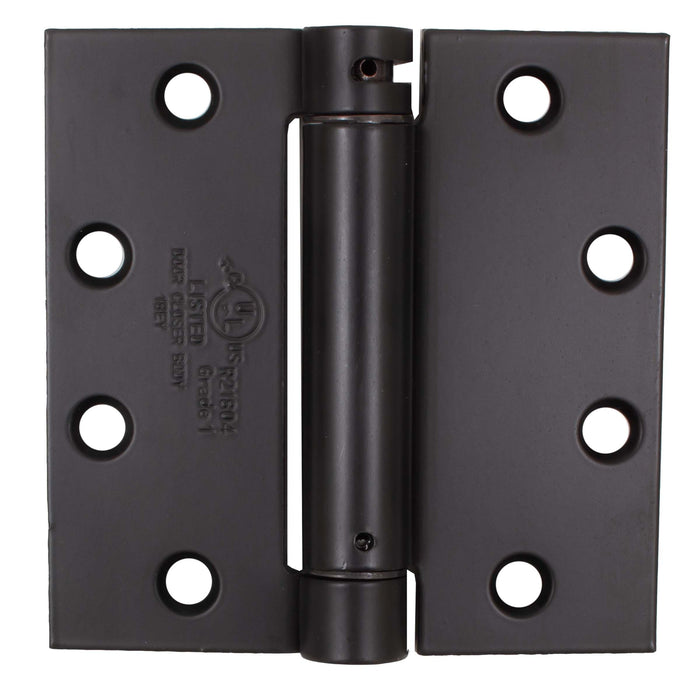 Commercial Grade Self-Closing Door Hinge, 4-1/2 Inches, Square Corner, .134 Gauge, Matte Black by Stone Harbor Hardware